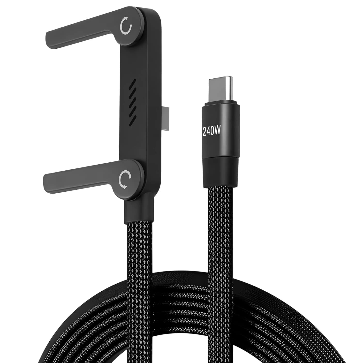 240W Fast Charging Foldable Mobile Phone Holder Data Cable Multi-Angle
