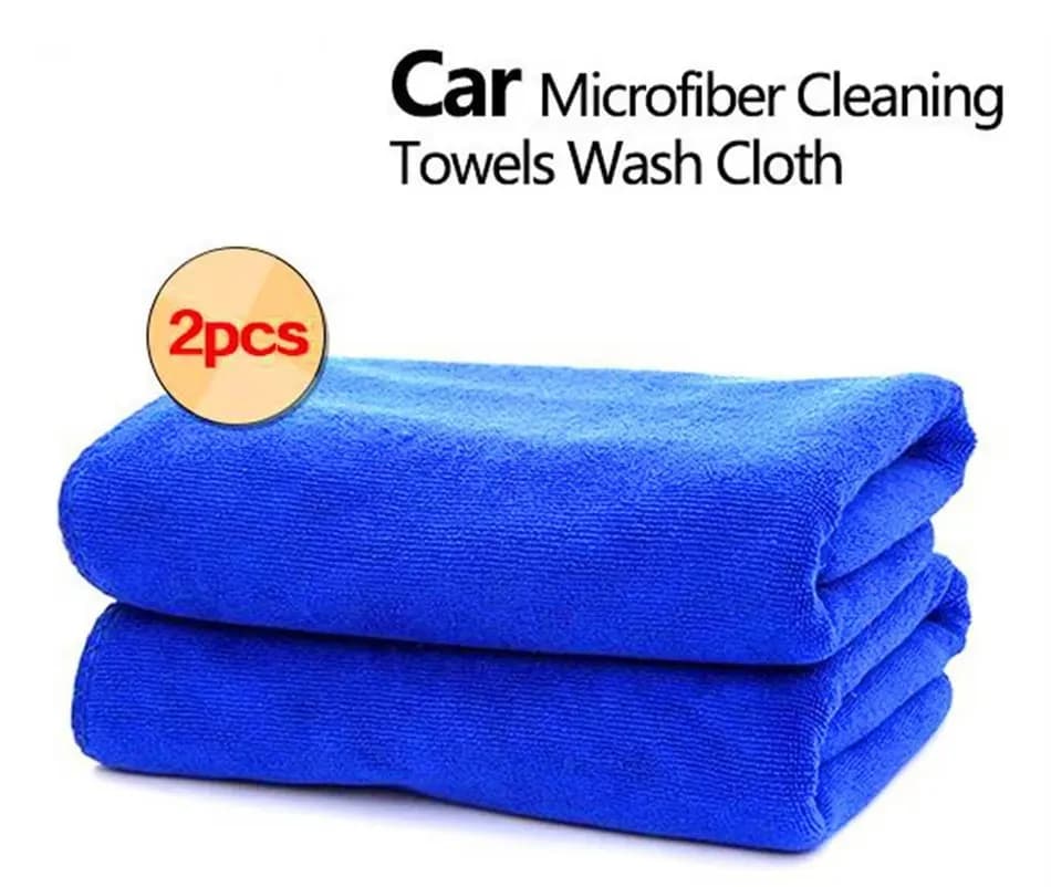 2 Pcs Microfiber Towels Set for Car Wash Auto Detailing - Drying Polishing