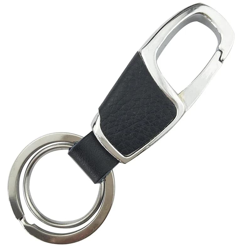 Leather & Metal Alloy Car Keychain