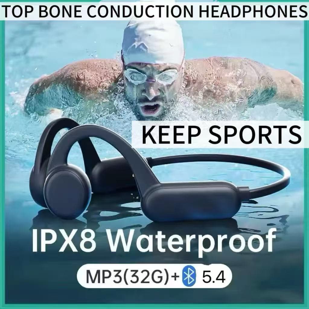 سماعات رياضية Bone Conduction مقاومة للماء مع MP3